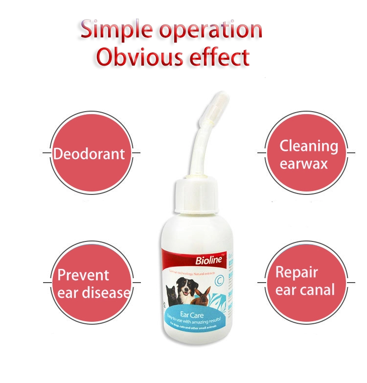Bioline Dog Ear Cleaning Drops,Dog Ear Cleaner For Daily Ear Care