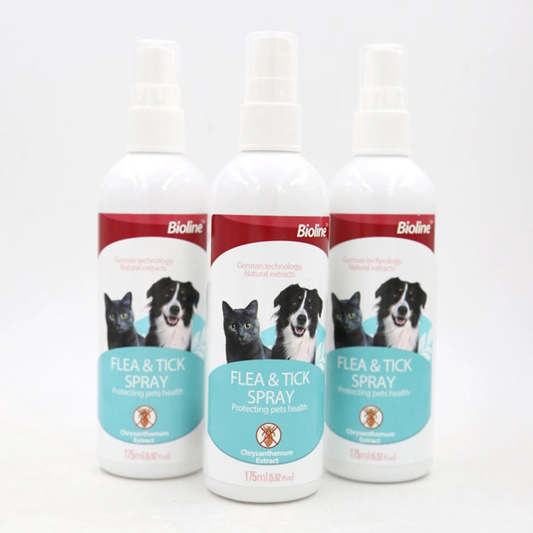 New Type Bottle Pet Care Products 175Ml Pet Flea &amp; Tick Spray For Cat And Dog