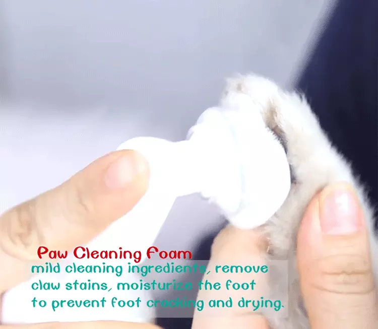 Killing Viruses Bacteria Foam Cleaner Brush Dog Paw Washer For Dog Deep Cleaning