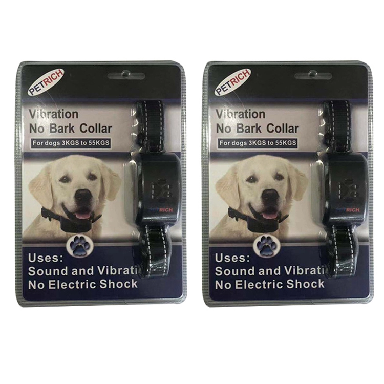 Rechargeable Vibration No Dog Bark Training Collar For Dogs 3Kgs To 55Kgs